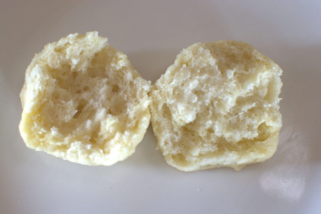 fluffy biscuit opened up