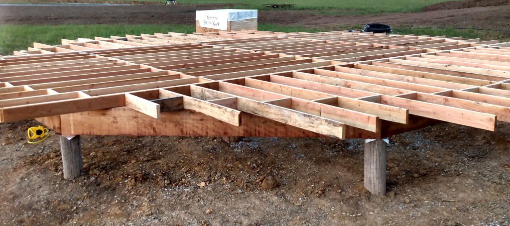 Floor Joists on top of platform