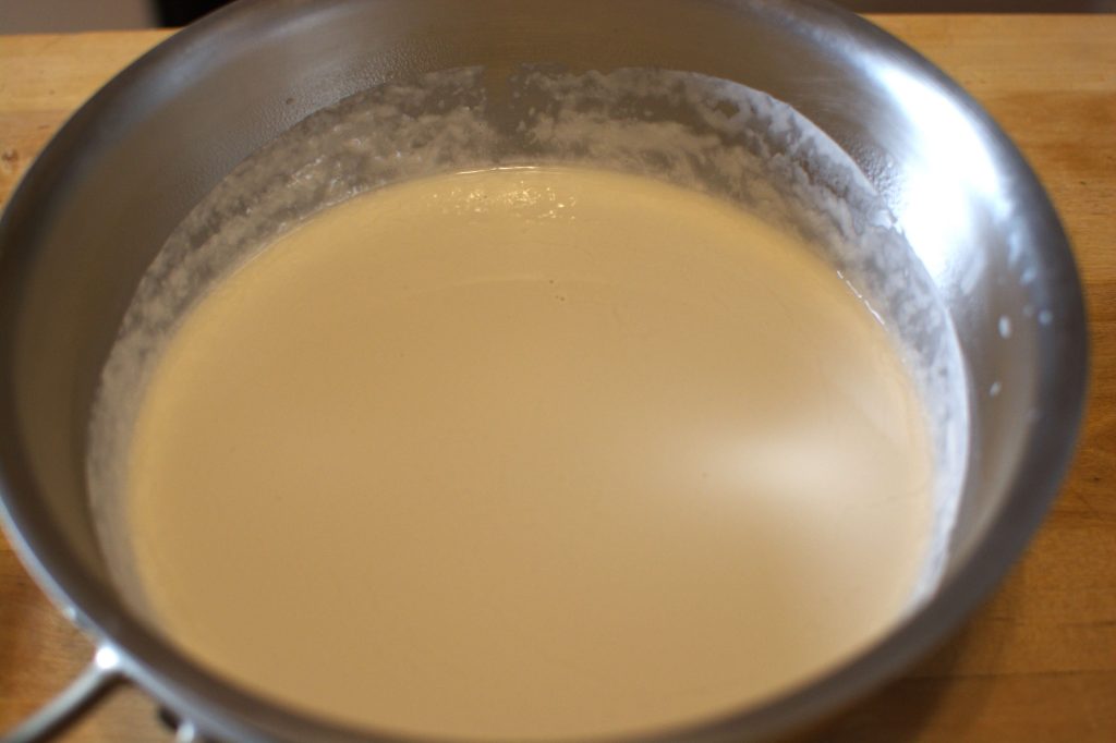 a bowl of ice cream ingredients