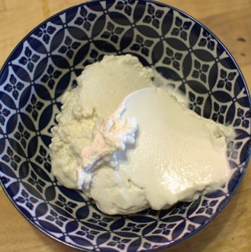 Ice cream in a bowl